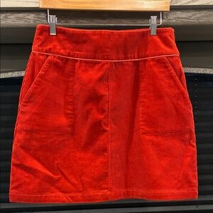 Red Sundance Brand Corduroy Skirt